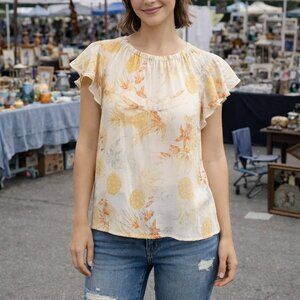 a.n.a Floral Blouse